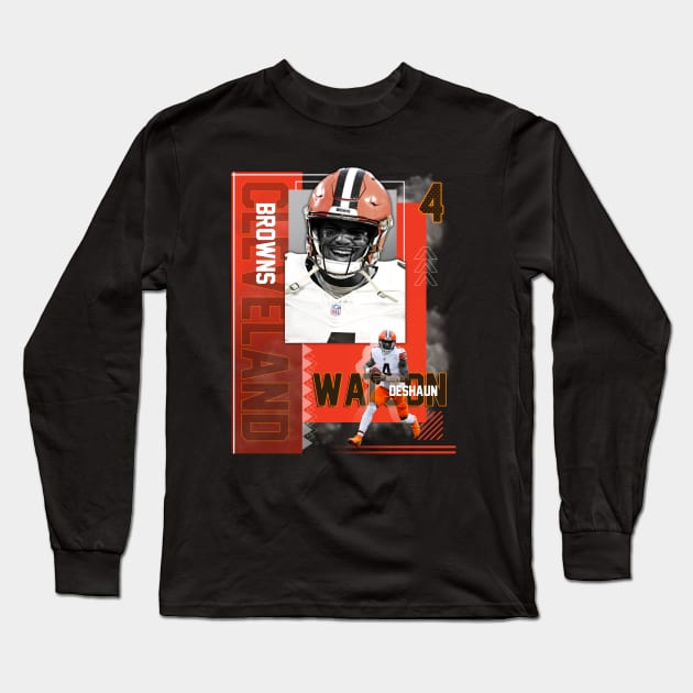 Cleveland Browns Deshaun Watson 4 Long Sleeve T-Shirt by today.i.am.sad